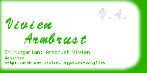 vivien armbrust business card